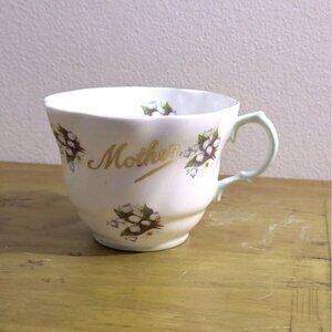 Queen's Fine Bone China Mother Teacup Lily of the Valley Rosina England Vintage